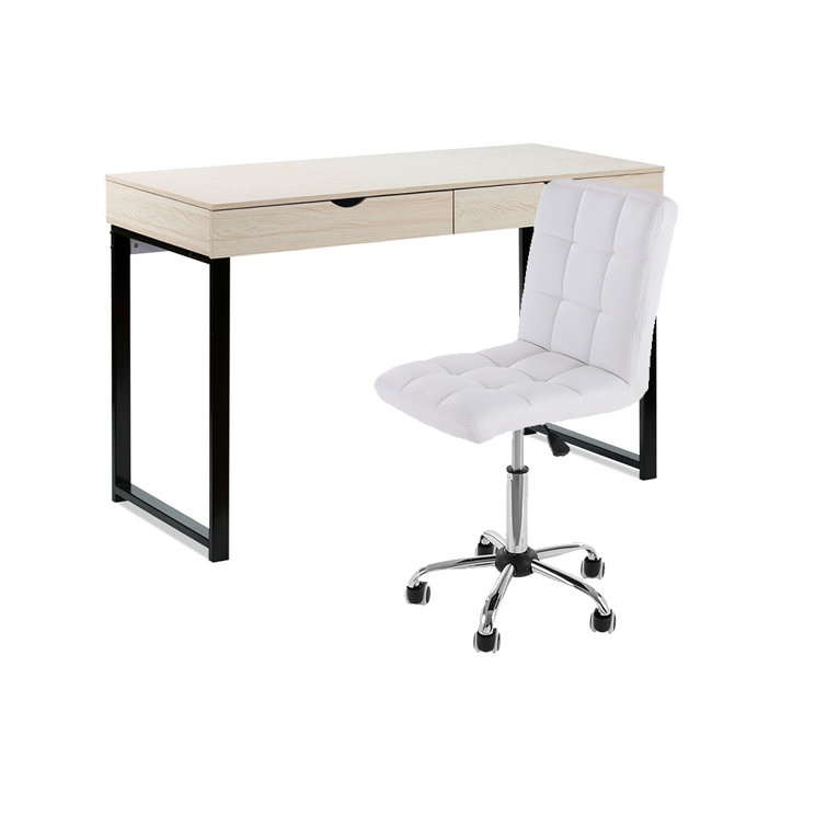 Latitude Run® Home Office Desk And Chair Set, Desk+chair Wayfair